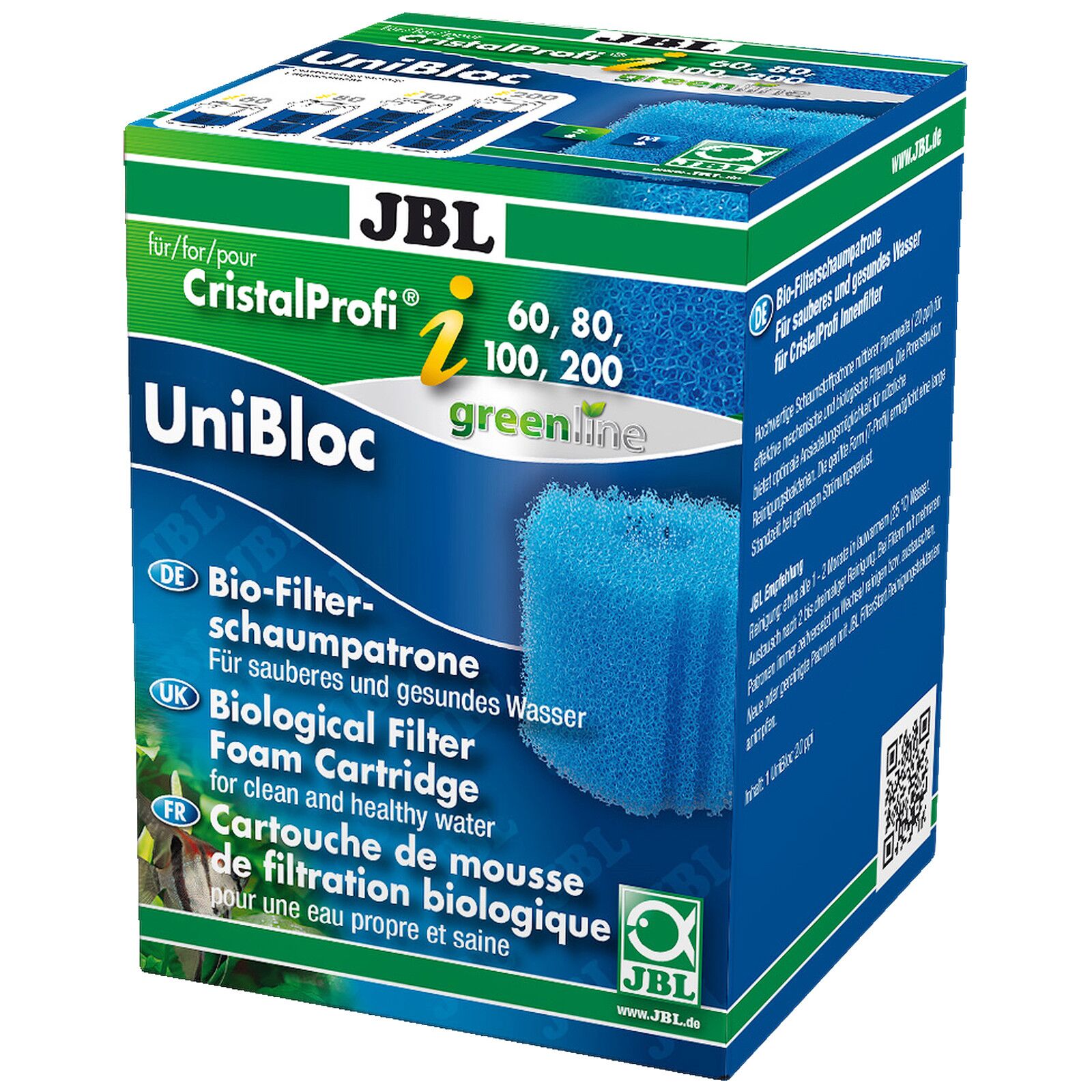 JBL - CristalProfi m greenline - Filtre angulaire - 20 à 80 L
