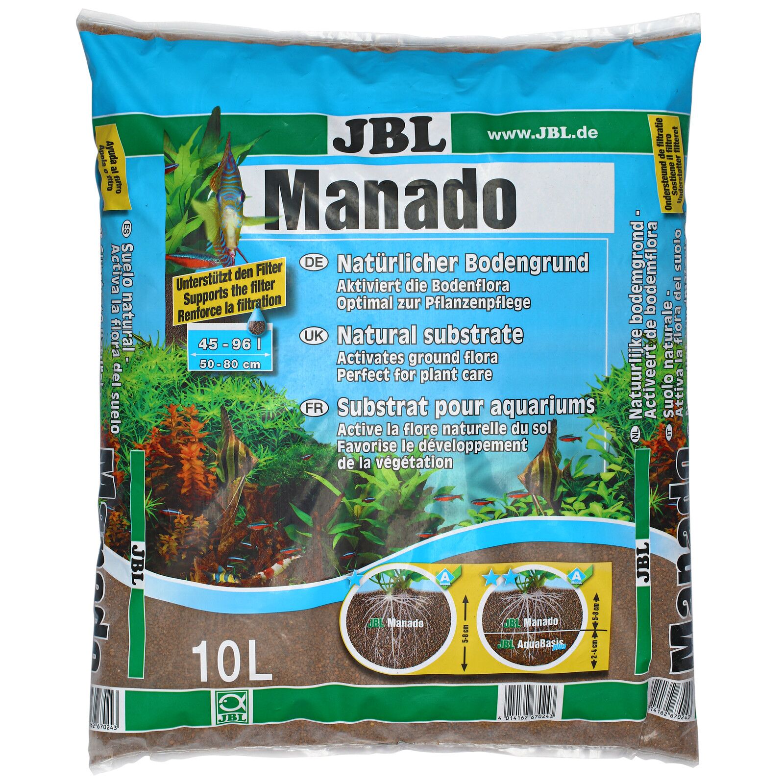 JBL Manado Substrate for the Fund Pack of 3 Liters Aquarium Line