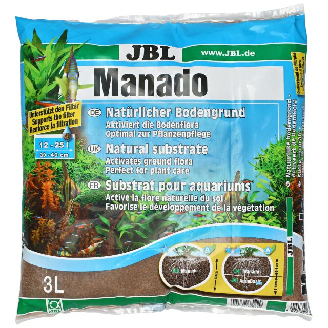 JBL Manado DARK 5 l, Dark natural substrate for aquariums : Buy
