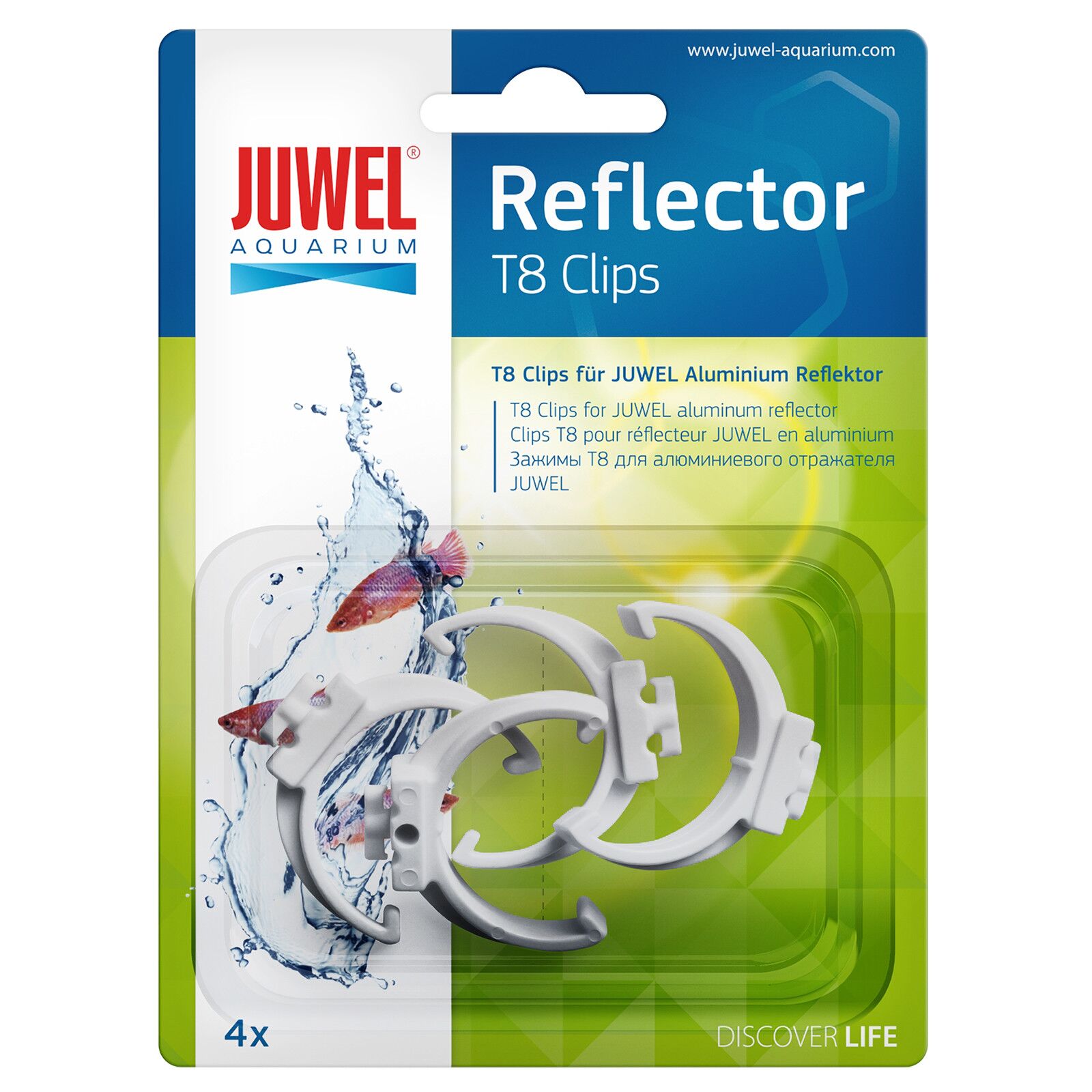 fontein Geleend hoop Juwel - Reflector Clips - T8 - 4x | Aquasabi - Aquascaping Shop