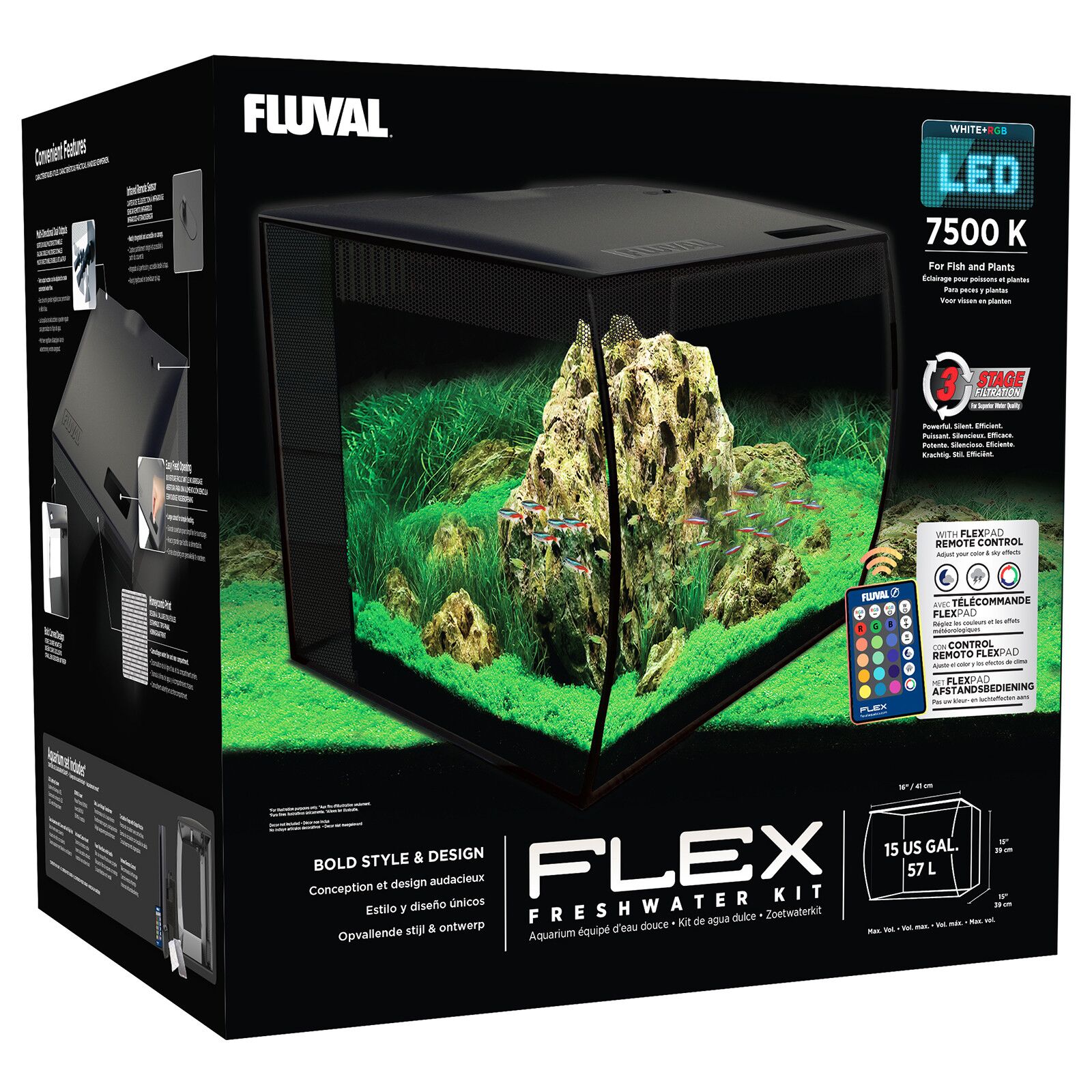 Fluval - Flex 57l Aquascaping Shop | Aquasabi 