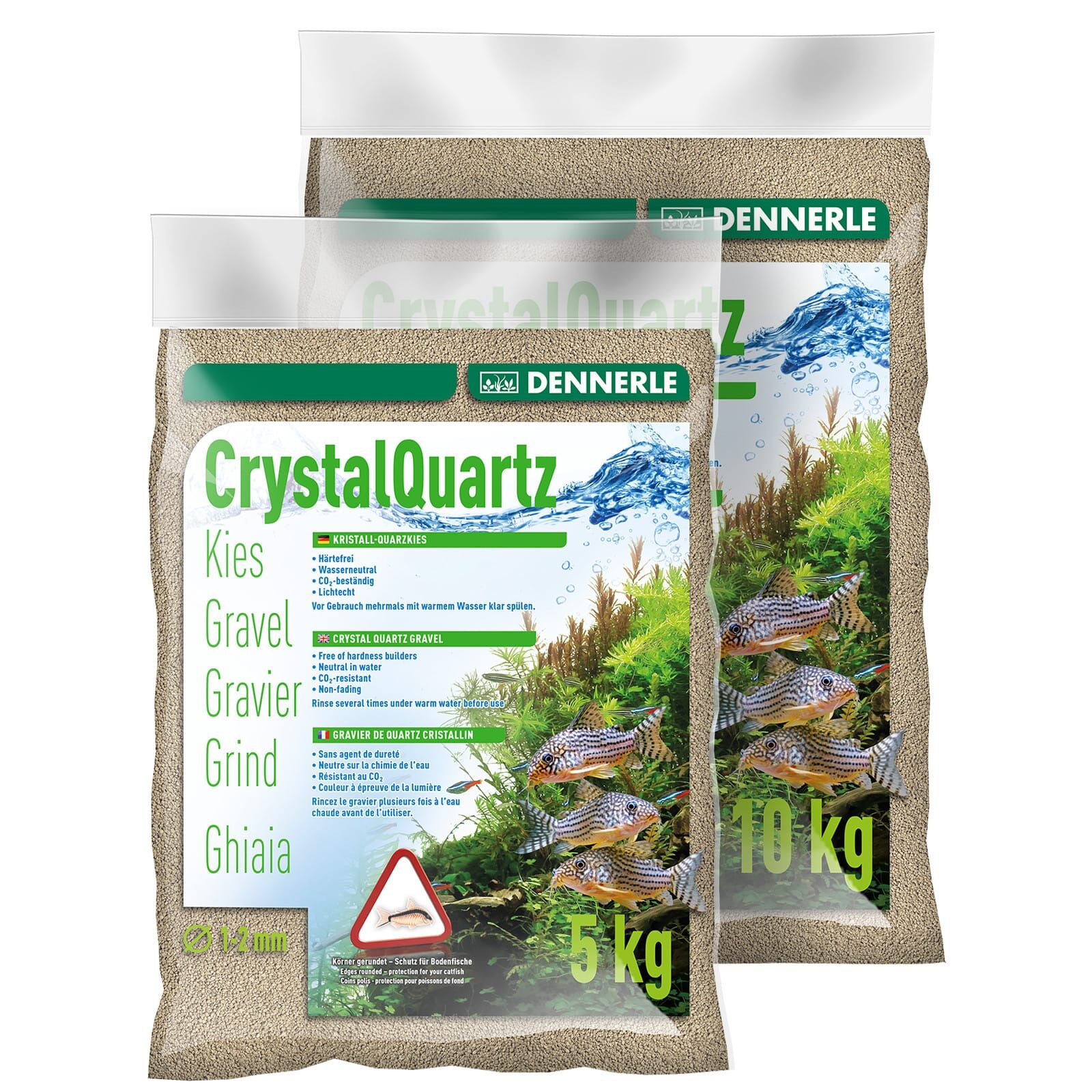 Dennerle - Crystal Quartz Gravel - natural white - B-stock