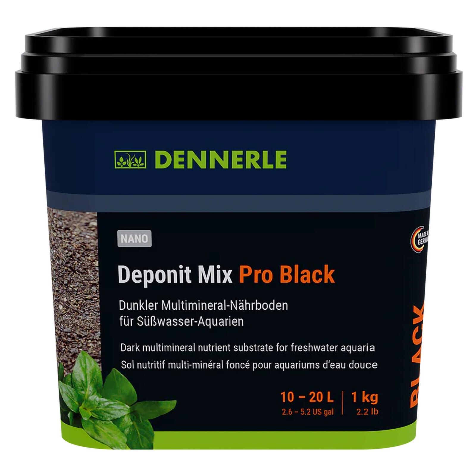 Dennerle - Deponit Mix Pro - Black - 1 kg